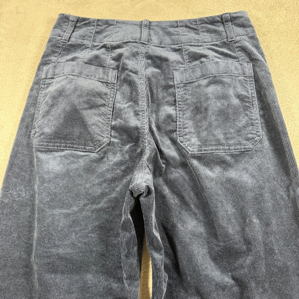 Maeve Anthropologie The Colette Pants Women 30 Navy Blue Corduroy Wide Leg - Picture 4 of 11